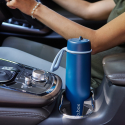 B.BOX Nerezová termolahev s brčkem 690 ml -midnight