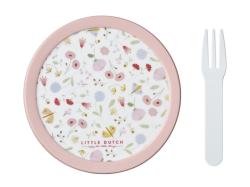 Little Dutch Box na ovoce s vidličkou Květiny a motýli
