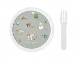 Little Dutch Box na ovoce s vidličkou Farma