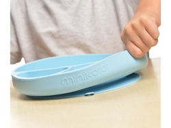 Talíř Minikoioi dělený silikonový s přísavkou