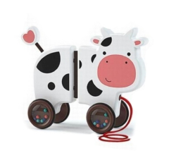 Edukační hračka, tahací Maxi Kravička