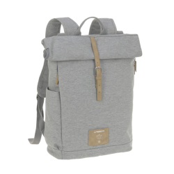 LÄSSIG Green Label Rolltop Backpack grey mélange 