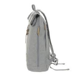 LÄSSIG Green Label Rolltop Backpack grey mélange 