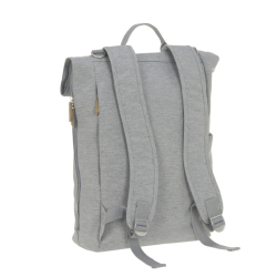 LÄSSIG Green Label Rolltop Backpack grey mélange 