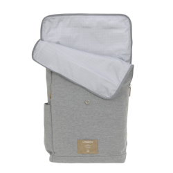 LÄSSIG Green Label Rolltop Backpack grey mélange 