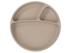 Talíř Minikoioi dělený silikonový s přísavkou