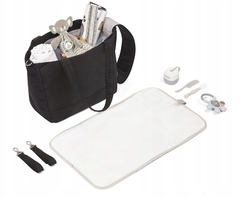 BabyOno Stylová taška ke kočárku Best time ever - černá