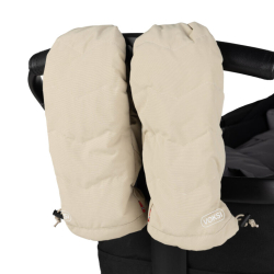 Voksi Stroller Mitten 2025 seashell sand light grey 