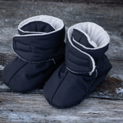 Voksi Baby Booties black light grey 0-1y