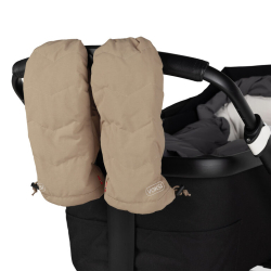 Rukavice Voksi Stroller Mitten dark sand light grey