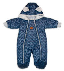 Overal zimní prošívaný Ouško tm.modrý / vel.74