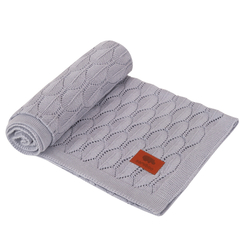 Samiboo deka pletená azur