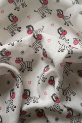 Plena tisk 70x70  zebra růžová