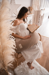 Kojící polštář Babymatex relax muslin-hnědá - kopie