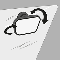 REER BEZPEČNOSTNÍ ZPĚTNE ZRCÁTKO TWIST2FIX