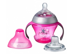 Tommee Tippee Přechodový hrnek se savičkou a pítkem 150ml 4m+