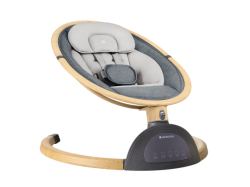 KikkaBoo Houpací lehátko elektrické Ashlee Dark Grey