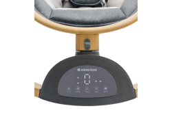 KikkaBoo Houpací lehátko elektrické Ashlee Dark Grey