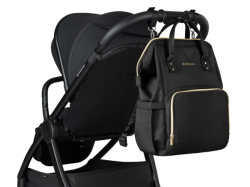 KikkaBoo Přebalovací batoh Siena Black & Gold