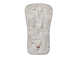 KikkaBoo Sedací podložka do kočárku Dreamy Fields Grey