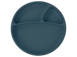 Talíř Minikoioi dělený silikonový s přísavkou