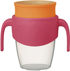 B.BOX 360° NETEKOUCÍ UČÍCÍ HRNEČEK 250 ML -růžový/oranžový