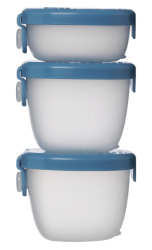 Sada krabiček B.Box Snack tubs 3ks - modré