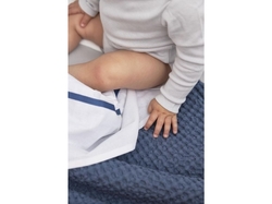 Deka Meyco Waffle Teddy fleece - Indigo