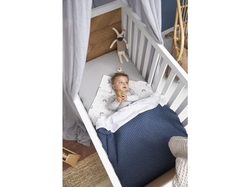 Deka Meyco Waffle Teddy fleece - Indigo