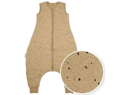 Meyco Jumper Rib Mini Spot - Toffee melange