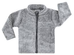 Mikina jacky zimní chlup šedý