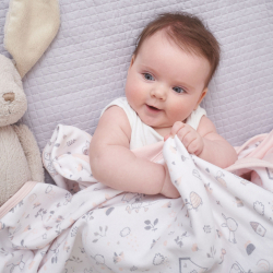 CEBA BABY Deka dětská 90x100 Candy pink + Bird World