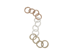 Little Dutch Spojovací kroužky řetěz Beige
