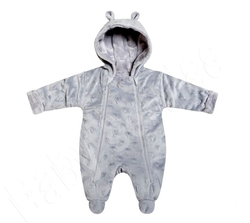 Zimní  overal pro miminko minky šedý