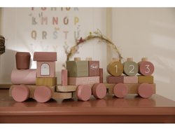 Little Dutch Vláček dřevěný Pink Flowers