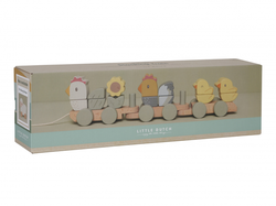 Little Dutch Vláček dřevěný slepička Farma