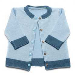 Pletený svetřík modrý Nikolas Lumima-vel. 56 