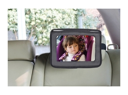 DRŽÁK TABLETU A BABY ZRCADLO DO AUTA, LUX GREY