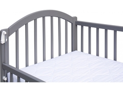 Dětská postýlka se stahovacím bokem - Scarlett Alenka (borovice) - šedá 120 x 60 cm