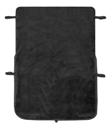 Nepadací deka černá + velvet černá EMITEX