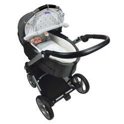 Dooky clona Light Grey Crowns