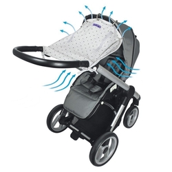 Dooky clona Light Grey Crowns