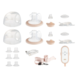 Canpol babies Dvojitá odsávačka mateřského mléka do podprsenky MilkShell