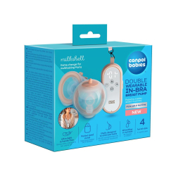 Canpol babies Dvojitá odsávačka mateřského mléka do podprsenky MilkShell