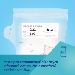 Sáčky k uchovávání odsátého mléka 20 + 5ks