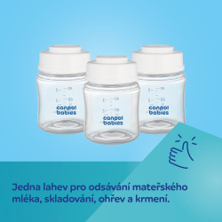 Sada lahví na skladování mléka 3x120ml