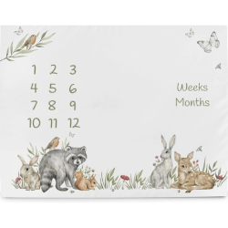 Milníková podložka na focení (92x72) Basic Animals