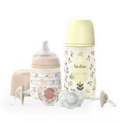 SUAVINEX  Dudlík SX PRO fyziologický BIRDIES -2/2 m