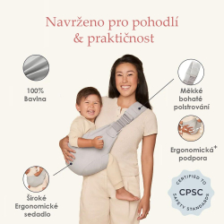 ERGOBABY SLING - Upsie sling nosítko - Pearl Grey