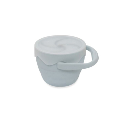 Skládací silikonový HRNEK na svačinku - modrý